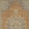 2' X 3' Brown And Gray Wool Medallion Area Rug