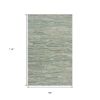 8' X 10' Blue Green And Beige Abstract Hand Tufted Area Rug