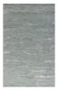 5' X 7' Slate Gray And Ivory Abstract Hand Tufted Area Rug
