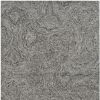 3' X 5' Gray And Dark Gray Abstract Hand Tufted Area Rug