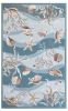 2' X 3' Beige Ivory And Brown Seashell and Coral Hand Tufted Area Rug