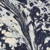3' X 5' Blue And Ivory Abstract Area Rug