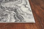 3' X 5' Gray And Ivory Abstract Area Rug