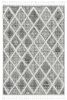 12' X 15' Cream And Charcoal Geometric Area Rug