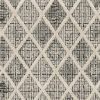 8' X 11' Cream And Charcoal Geometric Area Rug