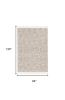 8' X 11' Ivory And Gray Geometric Area Rug With Fringe