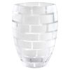 12" Clear Cylinder Lead Free Crystal Table Vase