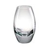 9" Clear Oval Lead Free Crystal Table Vase