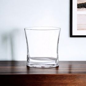 7" Clear Oval Crystal Glass Table Vase