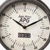 16" Black Metal Table Clock