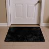 3' X 5' Black Faux Fur Area Rug