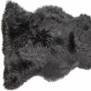 2' X 3' Black Shag Area Rug