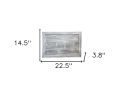 23" Gray White Wash Plank Christmas Tree Collar