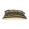 Black And Sand Woven Decorative Pillow