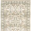 10' X 14' Beige And Ivory Medallion Area Rug