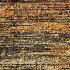 2' X 8' Gold And Slate Abstract Runner Rug