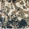 4' X 6' Ivory And Navy Blue Abstract Area Rug