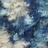 7' X 10' Blue And Ivory Medallion Distressed Area Rug