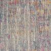 5' X 7' Ivory And Blue Abstract Area Rug