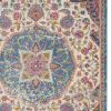 4' X 6' Ivory And Blue Medallion Area Rug