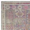 5' X 7' Gray And Ivory Abstract Distressed Area Rug