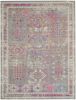 7' X 10' Gray And Ivory Abstract Distressed Area Rug