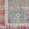 7' X 10' Gray And Ivory Abstract Distressed Area Rug
