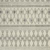 5' X 7' Gray And Ivory Geometric Area Rug