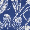 5' X 7' Ivory And Blue Floral Vines Distressed Area Rug