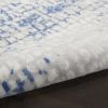 5' X 7' Blue And Gray Geometric Area Rug