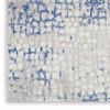 6' X 9' Blue And Gray Geometric Area Rug
