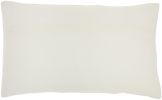 12" X 20" Ivory Cotton Throw Pillow