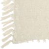 14" X 20" White Cotton Throw Pillow