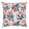 Pink Flamingo Chevron Throw Pillow