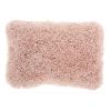 14" X 20" Mauve Knubby Plush Throw Pillow