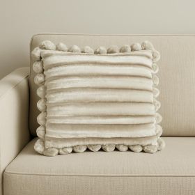20" Silver Throw Pillow