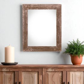 20" x 30" Brown Wood Hanging Picture Frame