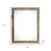 22" x 24" Gray Wood Hanging Picture Frame