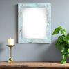 22" x 28" Blue Wood Hanging Picture Frame