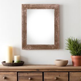 22" x 28" Brown Wood Hanging Picture Frame