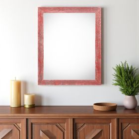 22" x 28" Red Wood Hanging Picture Frame