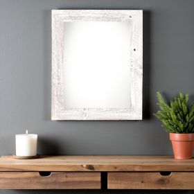 22" x 28" White Wood Hanging Picture Frame
