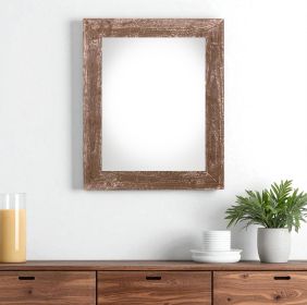 24" x 30" Brown Wood Hanging Picture Frame