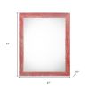 24" x 30" Red Wood Hanging Picture Frame