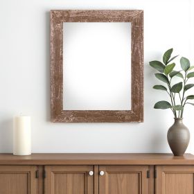 24" x 36" Brown Wood Hanging Picture Frame