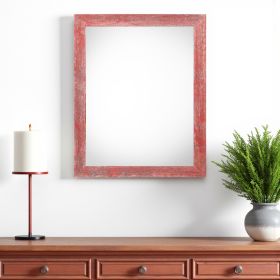 24" x 36" Red Wood Hanging Picture Frame
