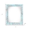 4" x 6" Blue Wood Tabletop Picture Frame