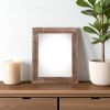 4" x 6" Brown Wood Tabletop Picture Frame