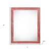 4" x 6" Red Wood Tabletop Picture Frame