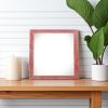 6" x 6" Red Wood Tabletop Picture Frame